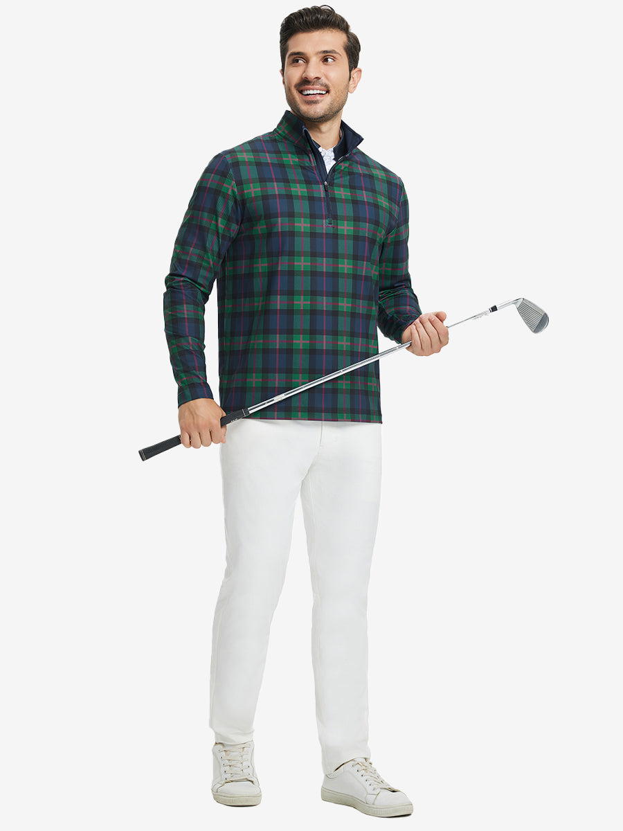 Full Print Lightweight Quarter Zip Pullover