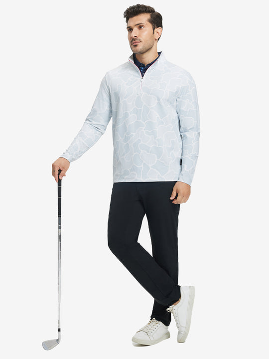 Full Print Quarter Zip Pullover
